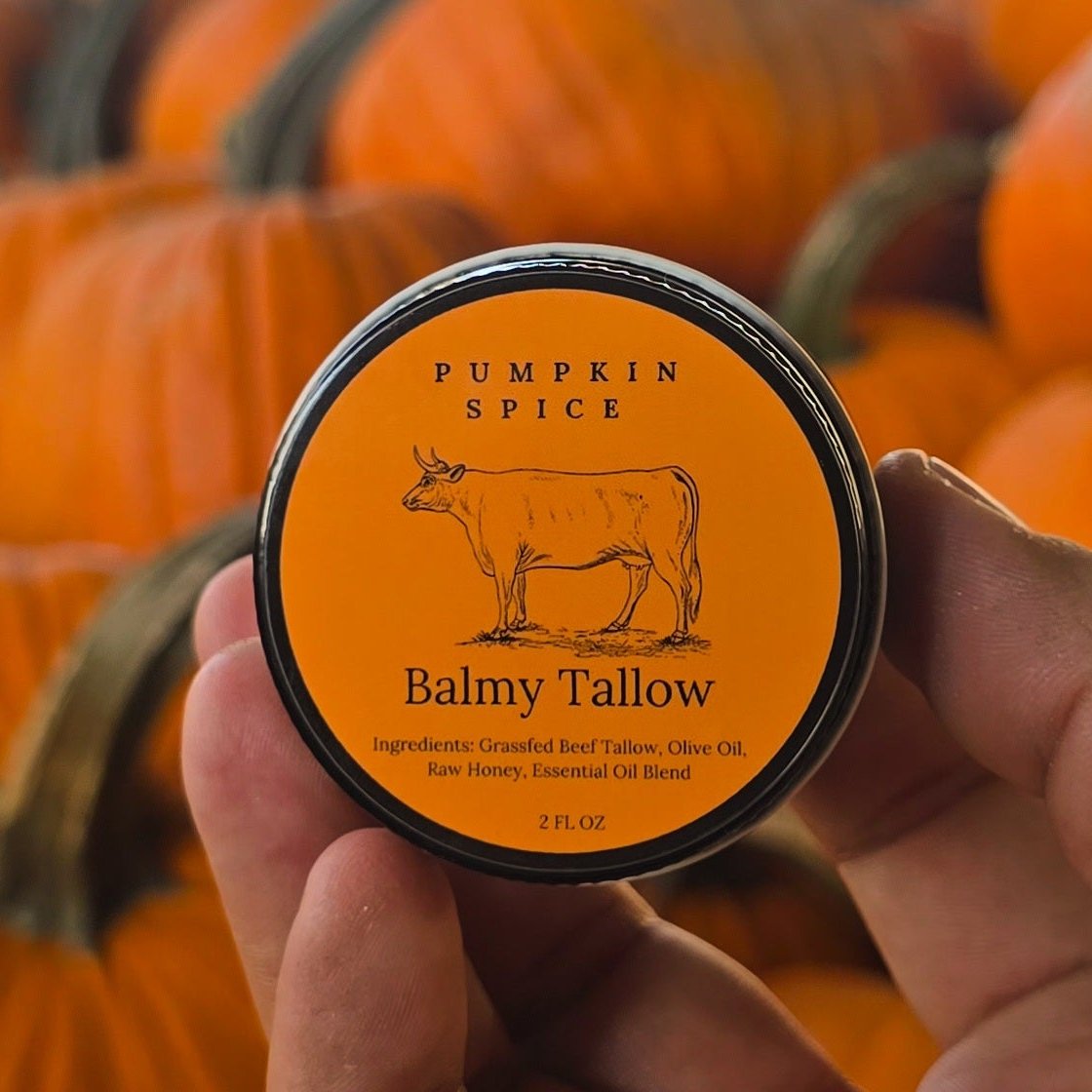 2 oz. Pumpkin Spice Tallow Balm | Balmy Tallow